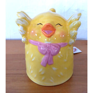 Topsy Turvy Yellow Chick 14 Oz. Ceramic Mug 2012 Easter Spring Animal - NWT